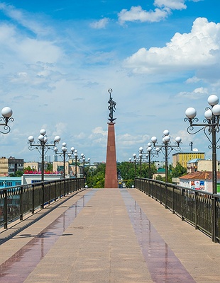 main gate of the ancient city of Otrar