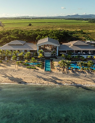 Aerial shot of Le Méridien Ile Maurice