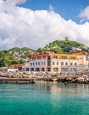 harbor of St. George's in Grenada