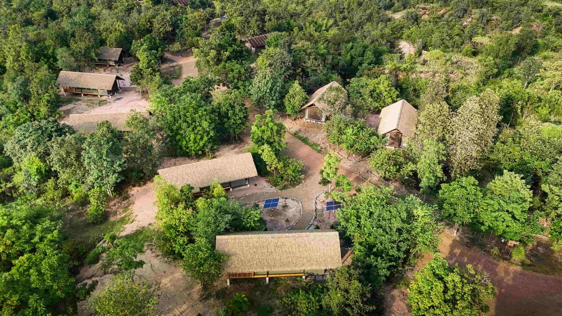 aerial view of The Bush Camp Chiang Mai