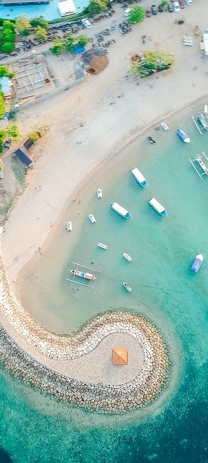 Sanur Beach in Bali, Indonesia