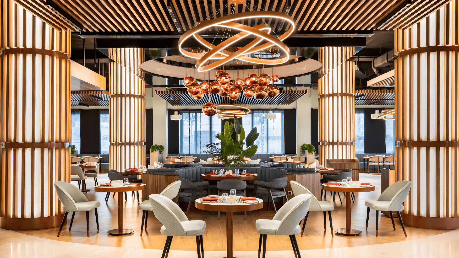 interior of the Wyndham Bukhara hotel in Bukhara, Uzbekista