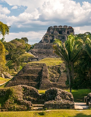 the Temple of the Great Jaguar, located in the ancient Maya city of Tikal, Guatemala
