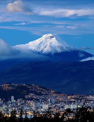 Cotopaxi mountain in Ecuador