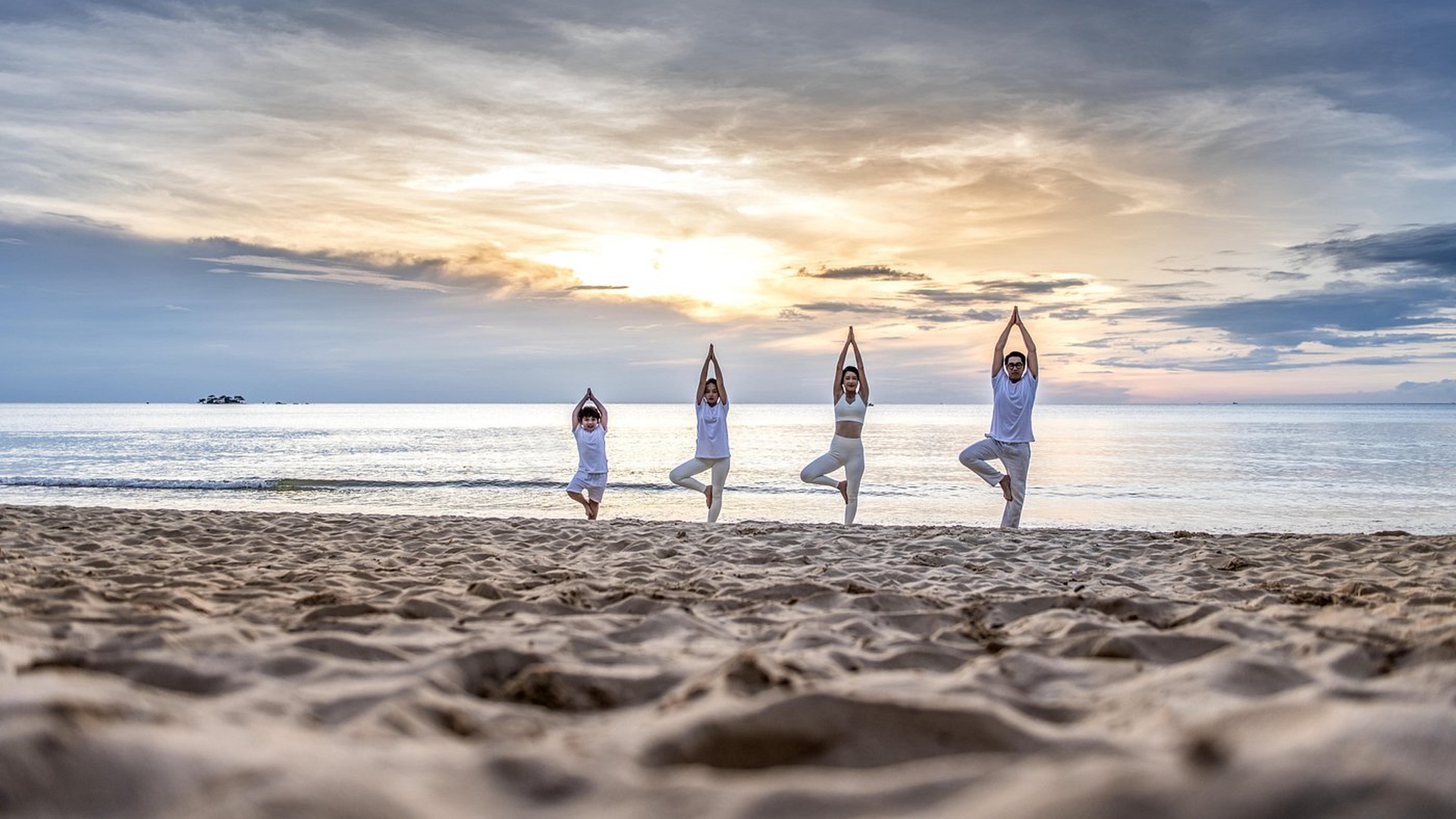 yoga near beach at Vinpearl Resort & Spa Phu Quoc