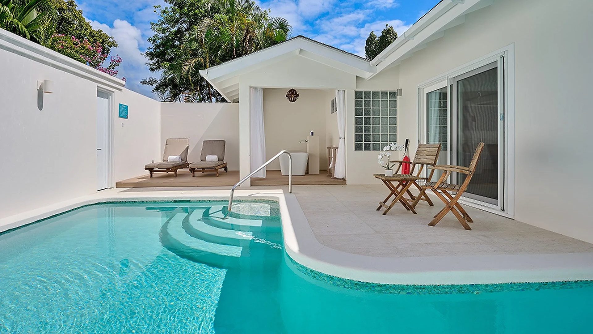 a luxury pool suite at the Calabash Hotel in Grenada