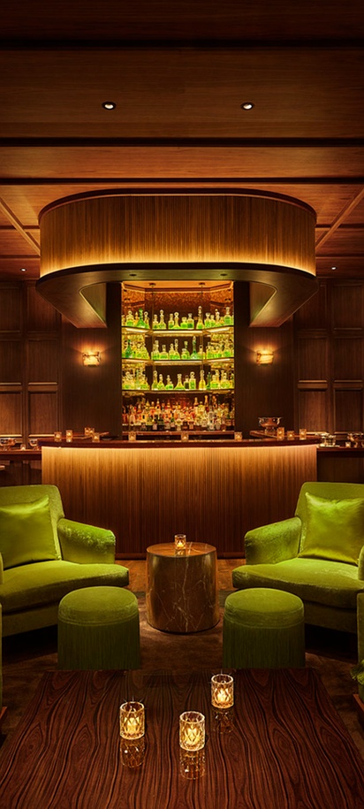 the interior of the Punch Room at The Tampa EDITION hotel