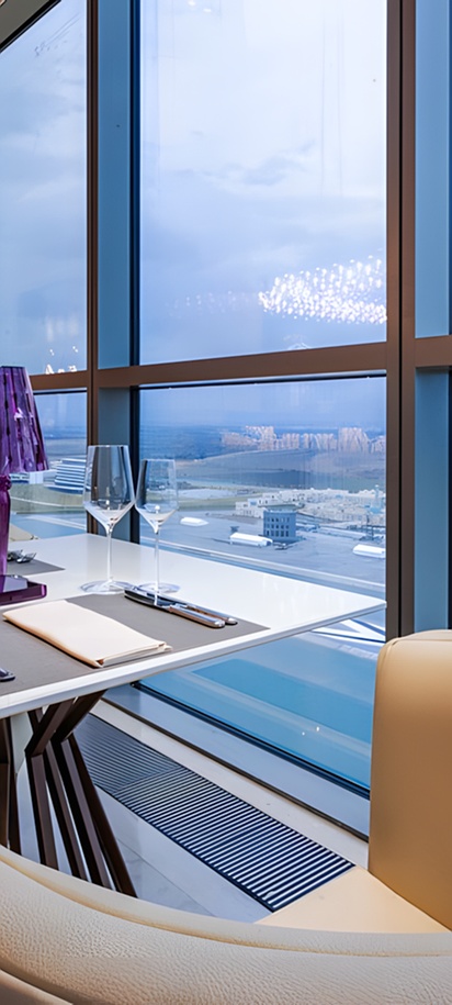 interior of the Hilton Samarkand Regency hotel in Uzbekistan