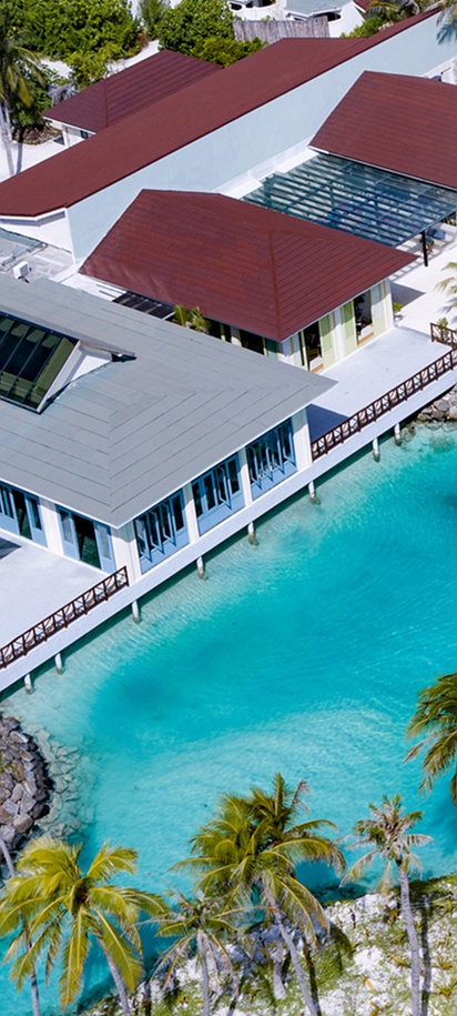 OBLU XPERIENCE Ailafushi aerial exterior view