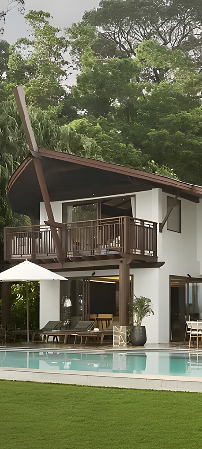 a luxury villa with a private swimming pool at the Barceló Coconut Island resort in Phuket, Thailand