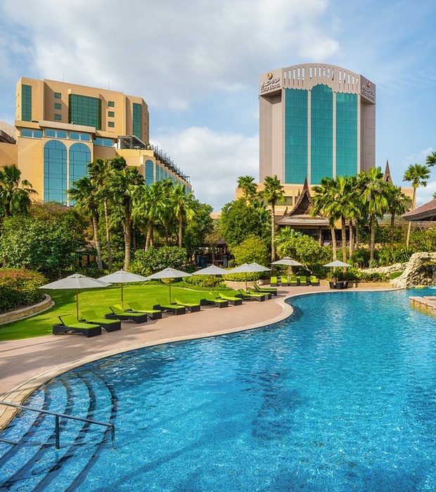 Gulf Hotel Convention and SPA exterior pool view
