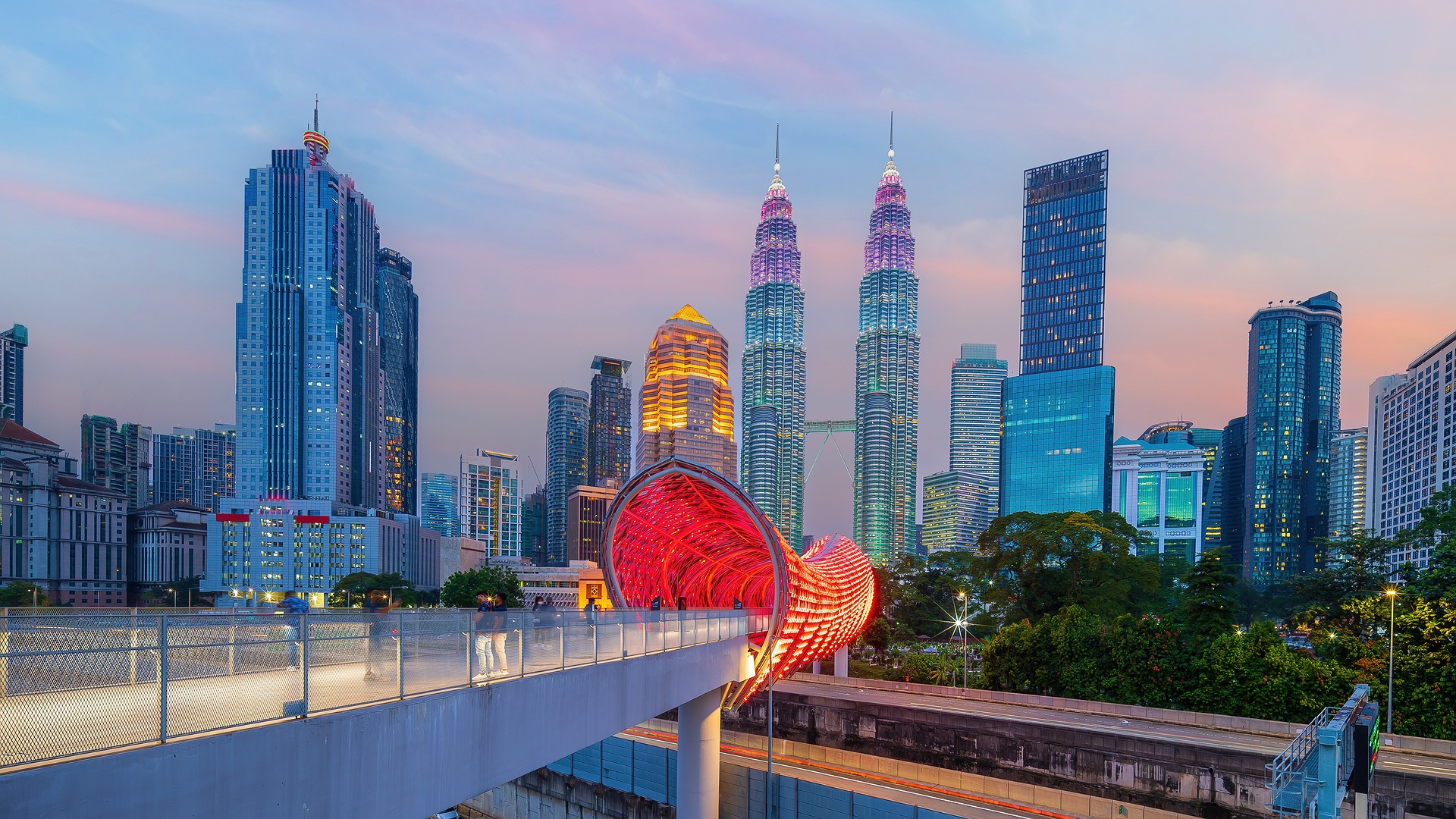iconic Petronas Towers in Malaysia