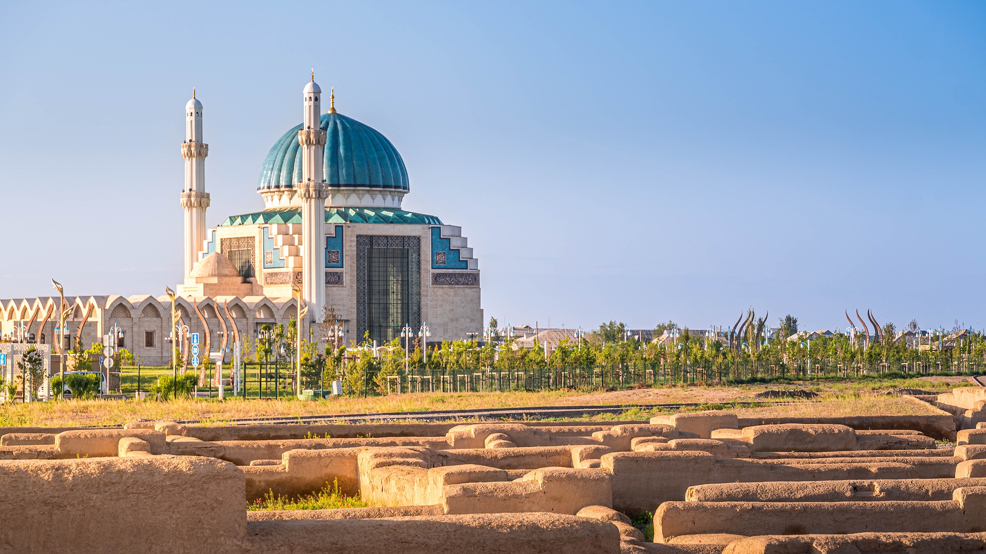 Mausoleum of Khoja Ahmed Yasawi located in Turkestan, Kazakhstan