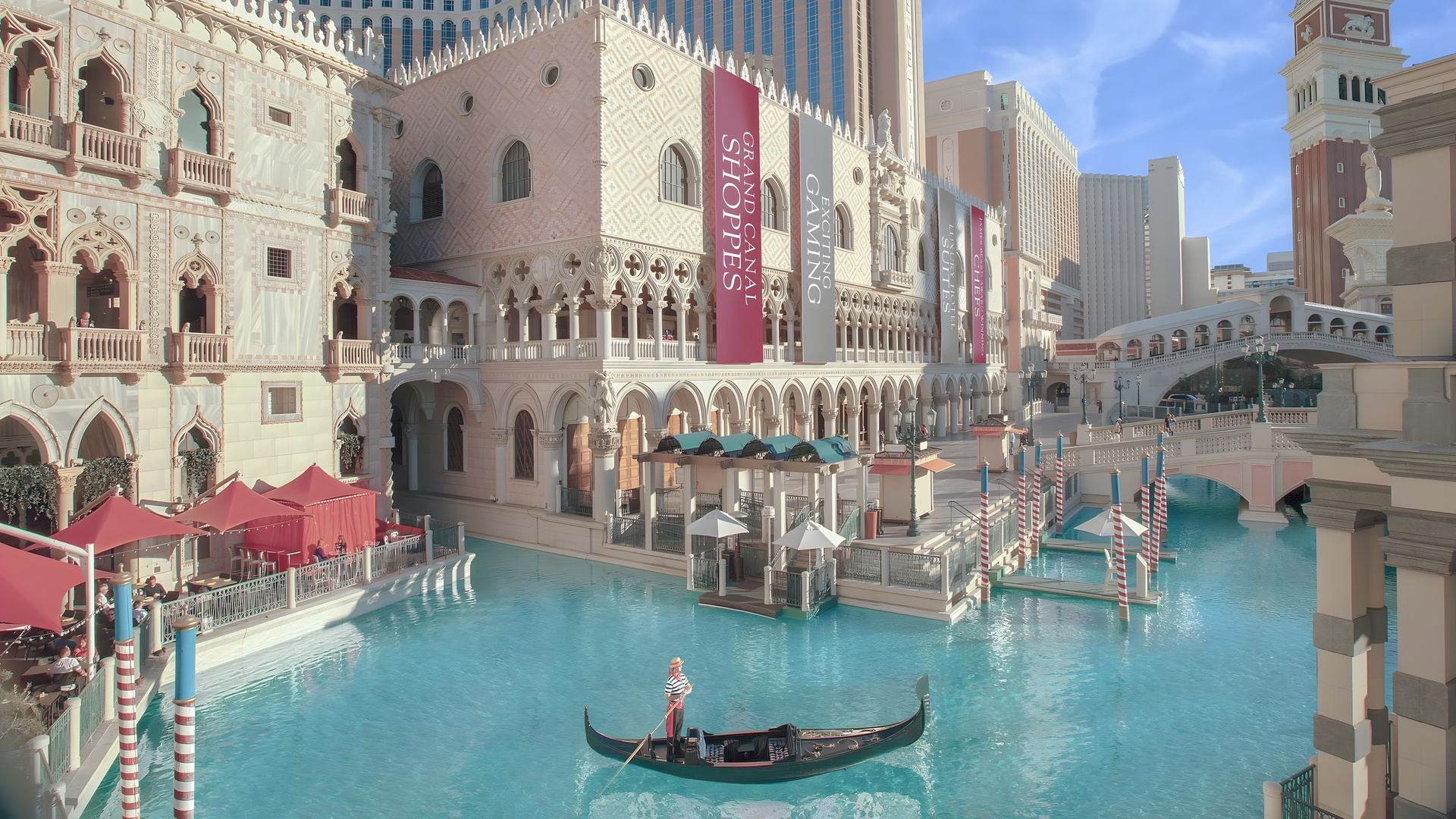 View of The Venetian Resort in Las Vegas in Nevada