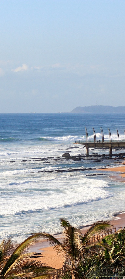 view of Umhlanga Beach in Durban, South Africa