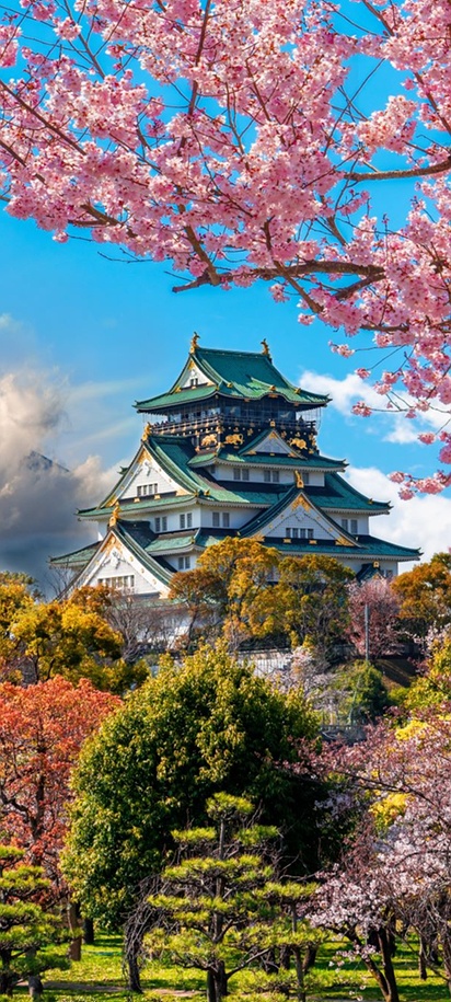 Osaka Castle in Japan
