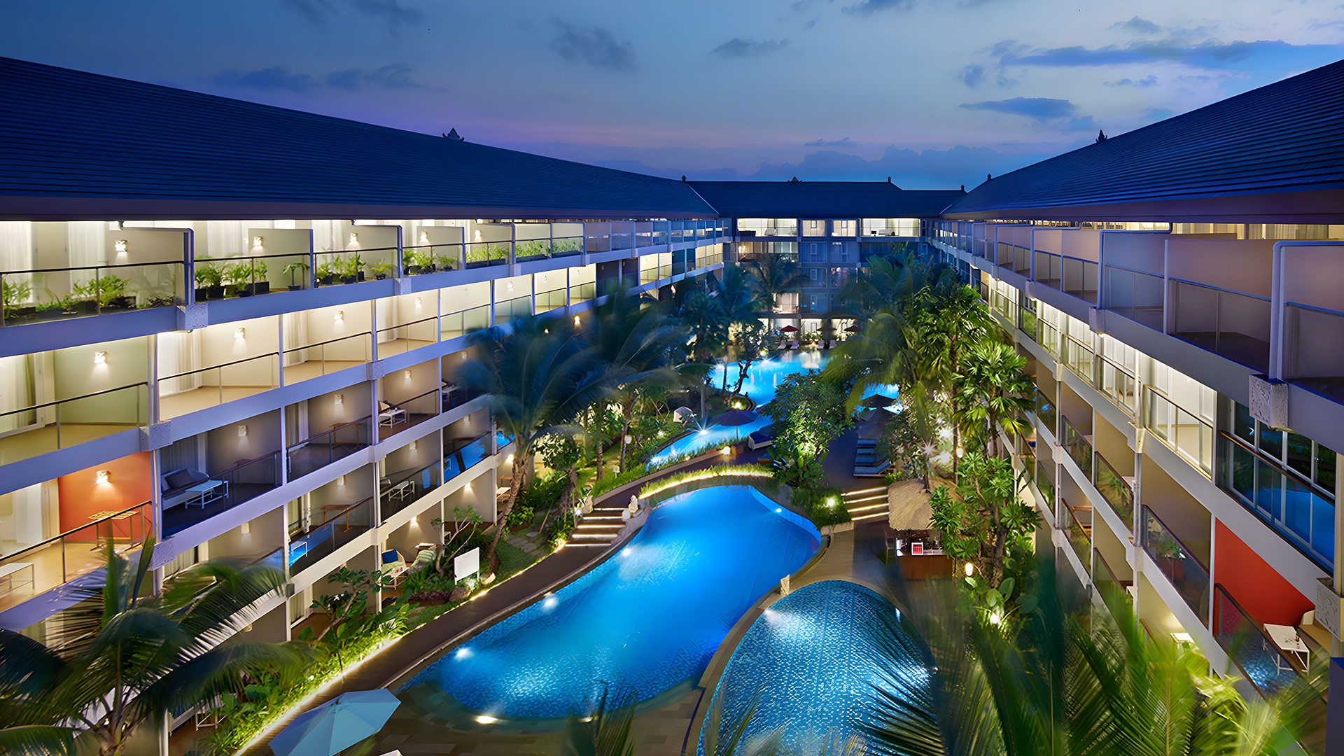 Aerial view of Ramada Encore by Wyndham Seminyak Bali