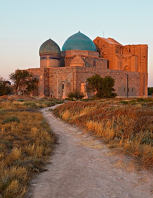 main gate of the ancient city of Otrar