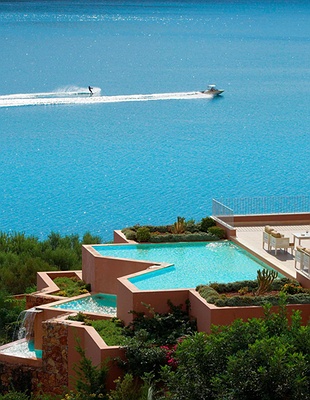 a serene moment on the beach of Domes of Elounda