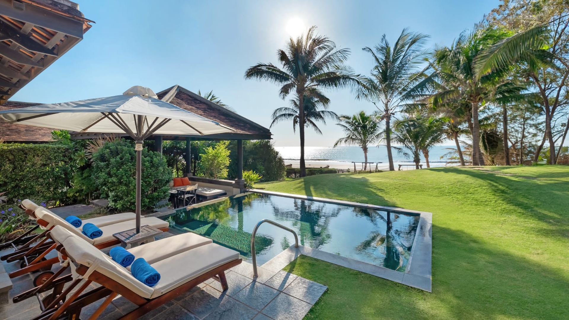 poolside area at the Anantara Mui Ne Resort