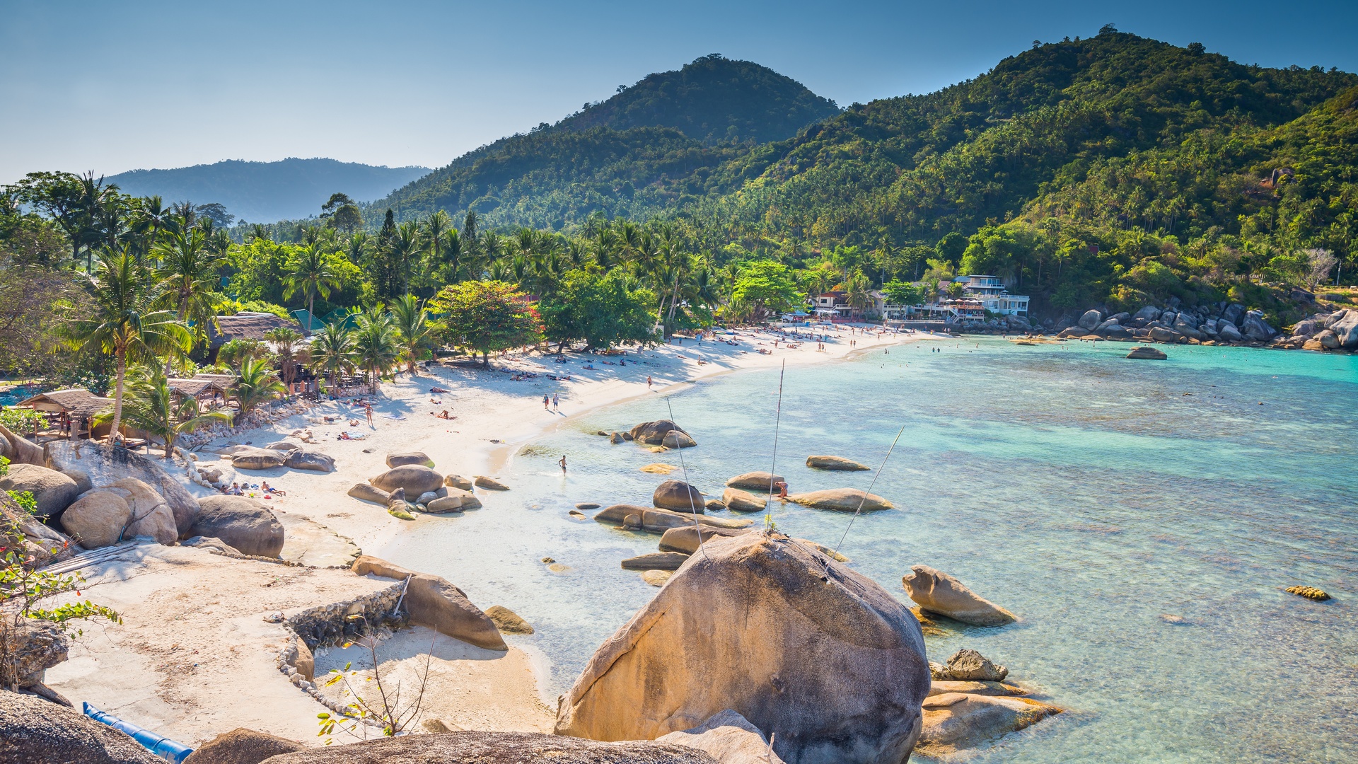 Lamai Beach, island of Koh Samui in Thailand