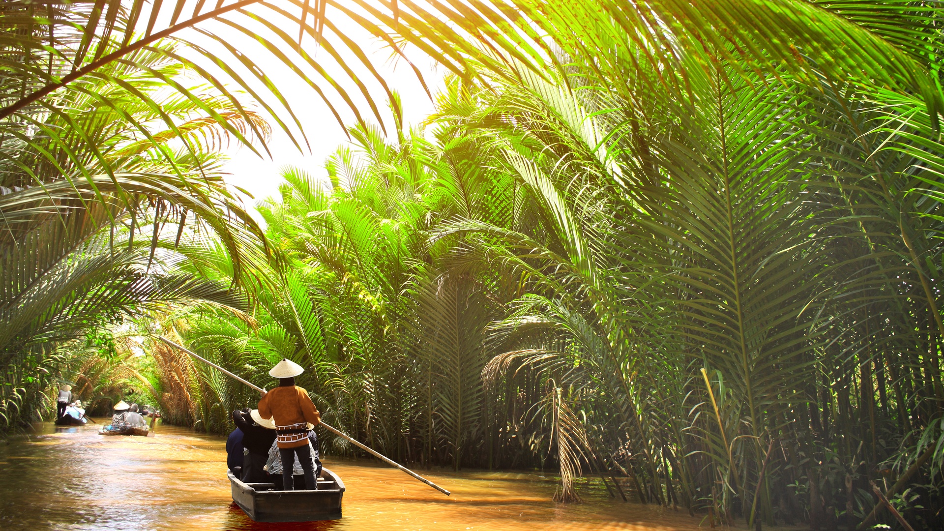 boating in Mekong Delta, Vietnam