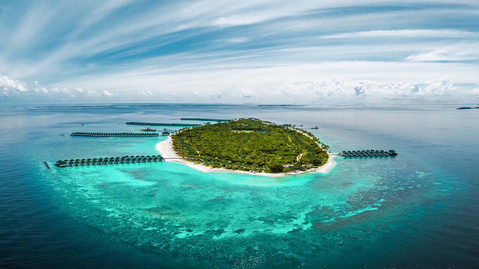 Siyam World Maldives aerial view