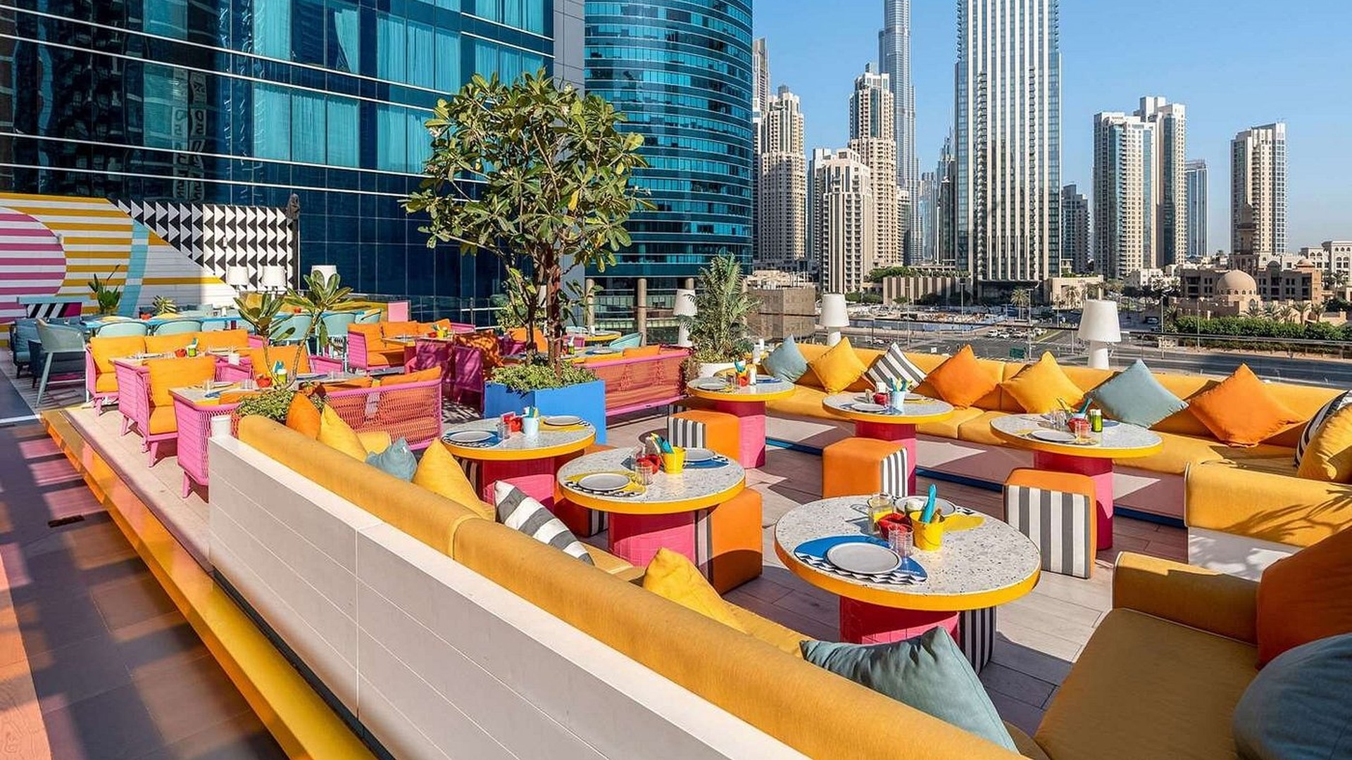Pullman Dubai Downtown hotel rooftop view