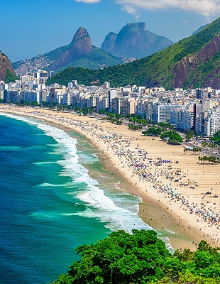 the iconic Christ the Redeemer statue located in Rio de Janeiro, Brazil