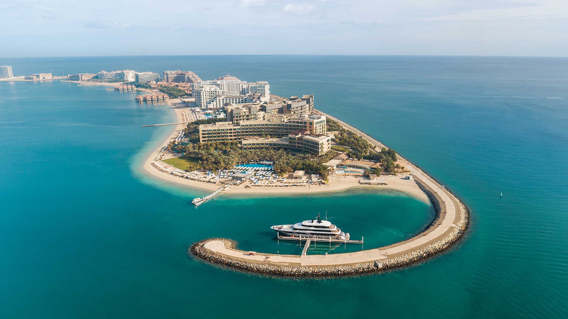 Rixos The Palm Hotel and Suites aerial view