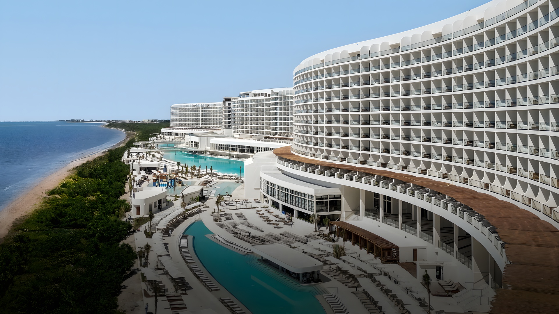 Aerial view of AVA Resort Cancun, Mexico