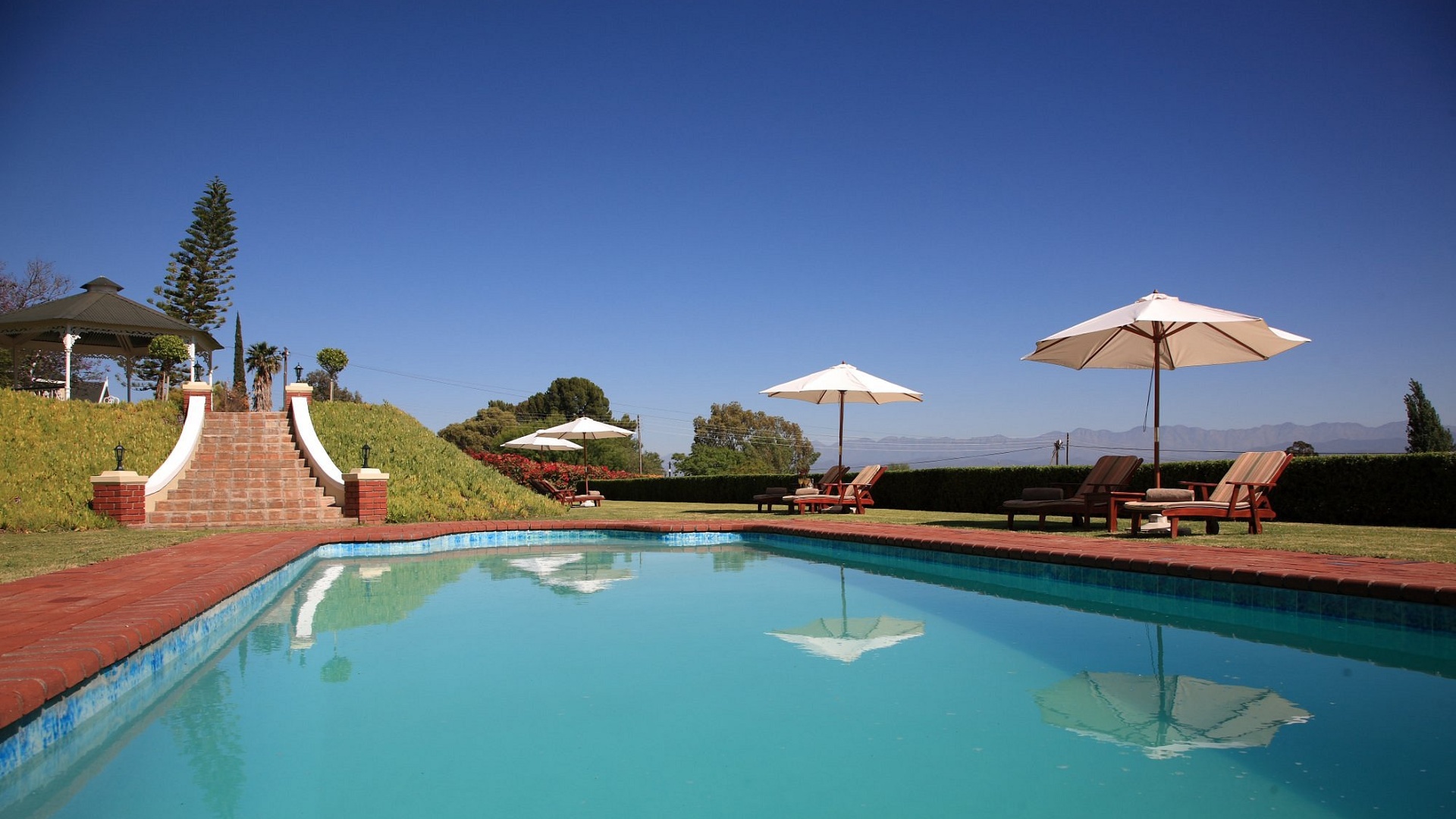 outdoor pool area of the La Plume Boutique Hotel & Spa