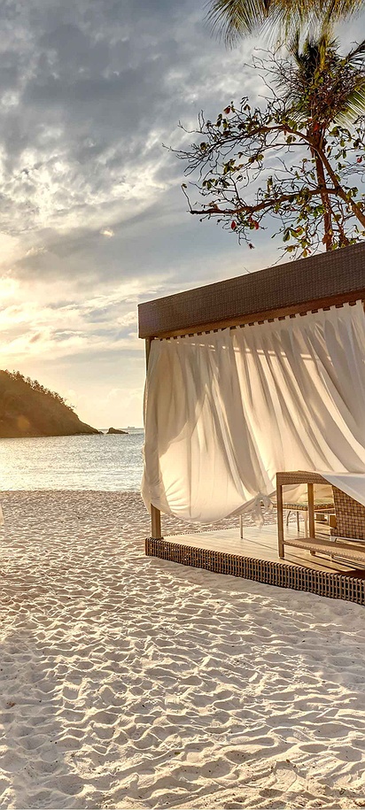 beachside cabana at a Royalton Resort
