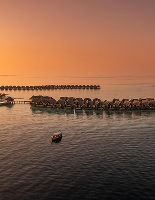 Aerial view of Heritance aarah Maldives