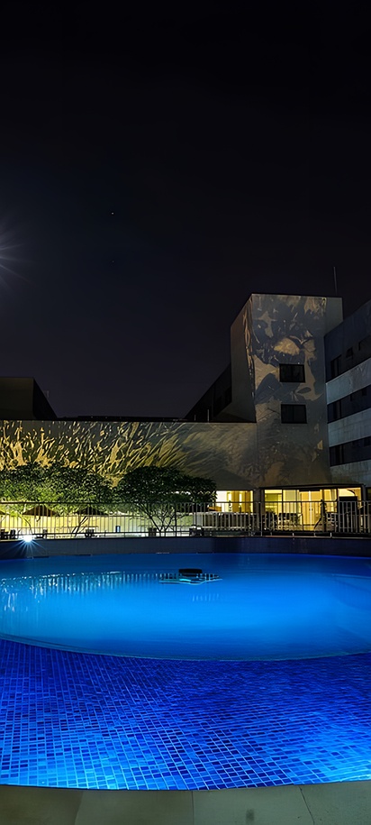 outdoor swimming pool at the Viale Cataratas Hotel in Foz do Iguaçu, Brazil