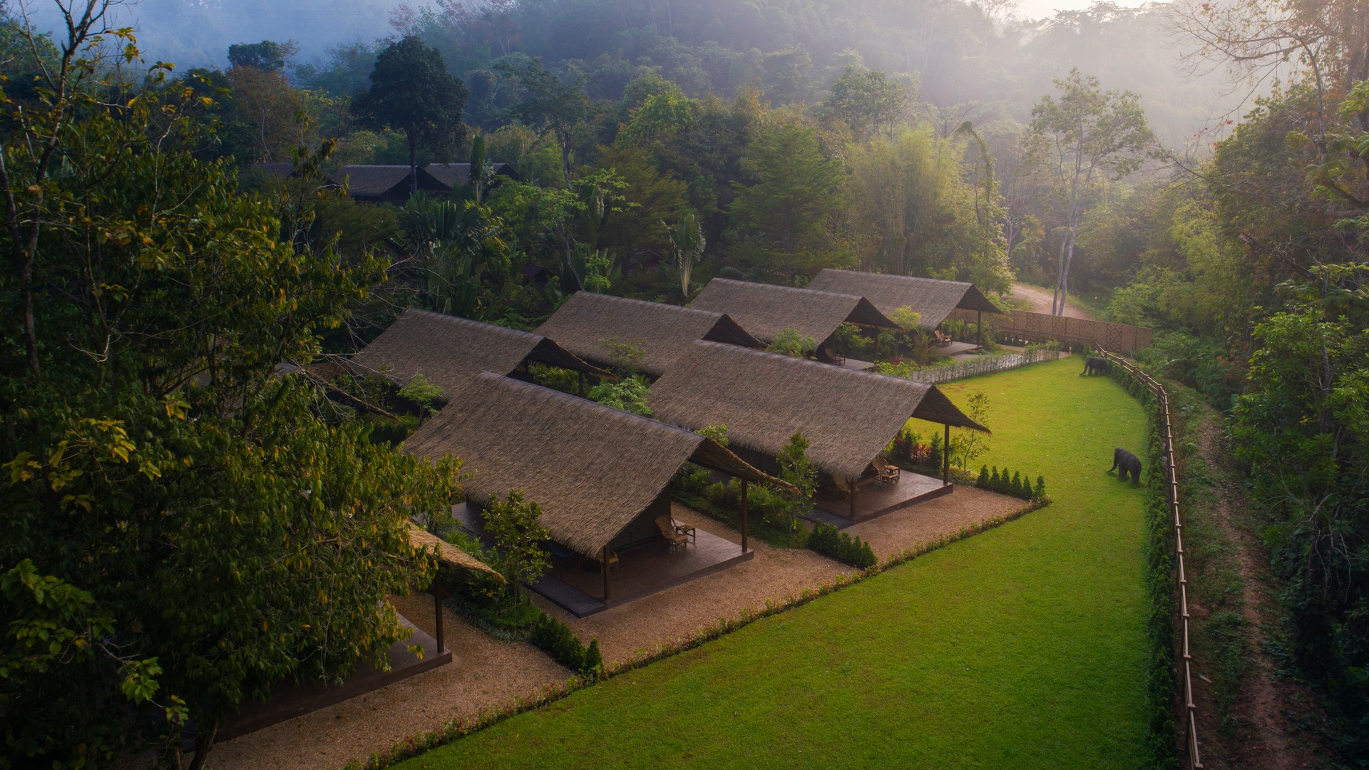 Elephant Hills Khao Sok National Park aerial view