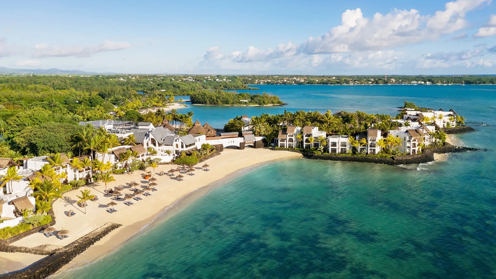 Shangri-La Le Touessrok full aerial view