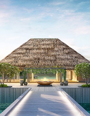 InterContinental Maldives Maamunagau Resort  aerial view