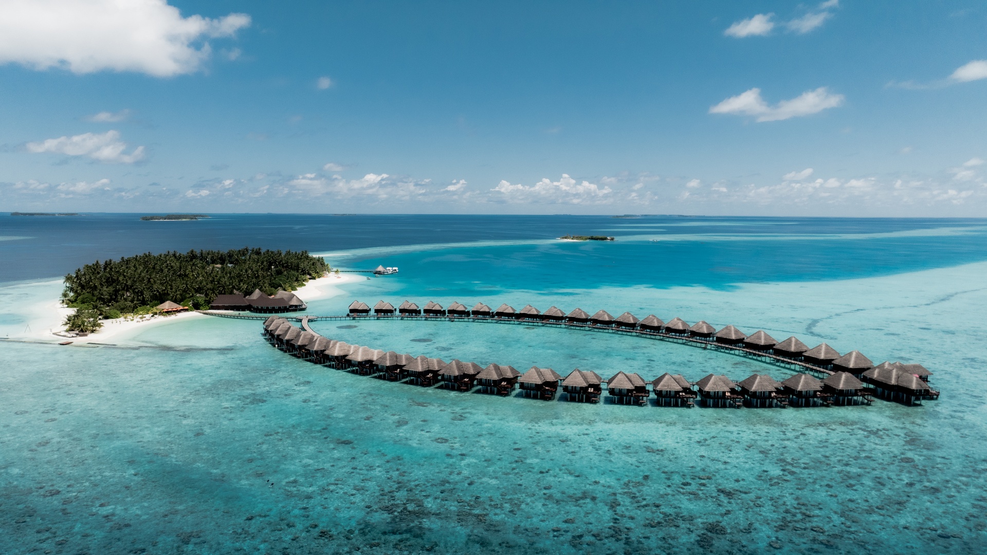 Sun Siyam Vilu Reef aerial view