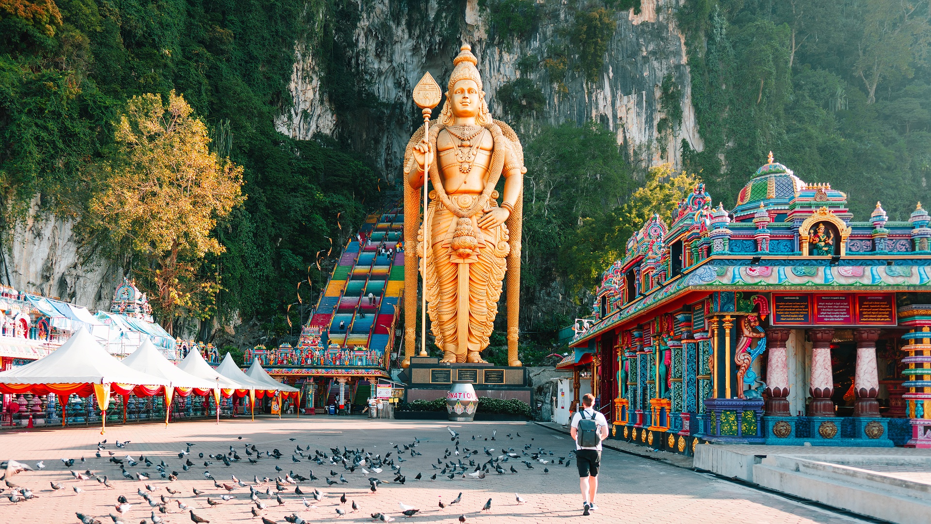 the Batu Caves in Kuala Lumpur, Malaysia