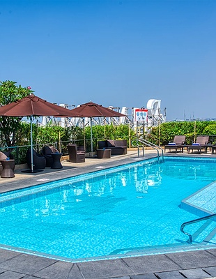 an aerial view of the Bohol Beach Club resort