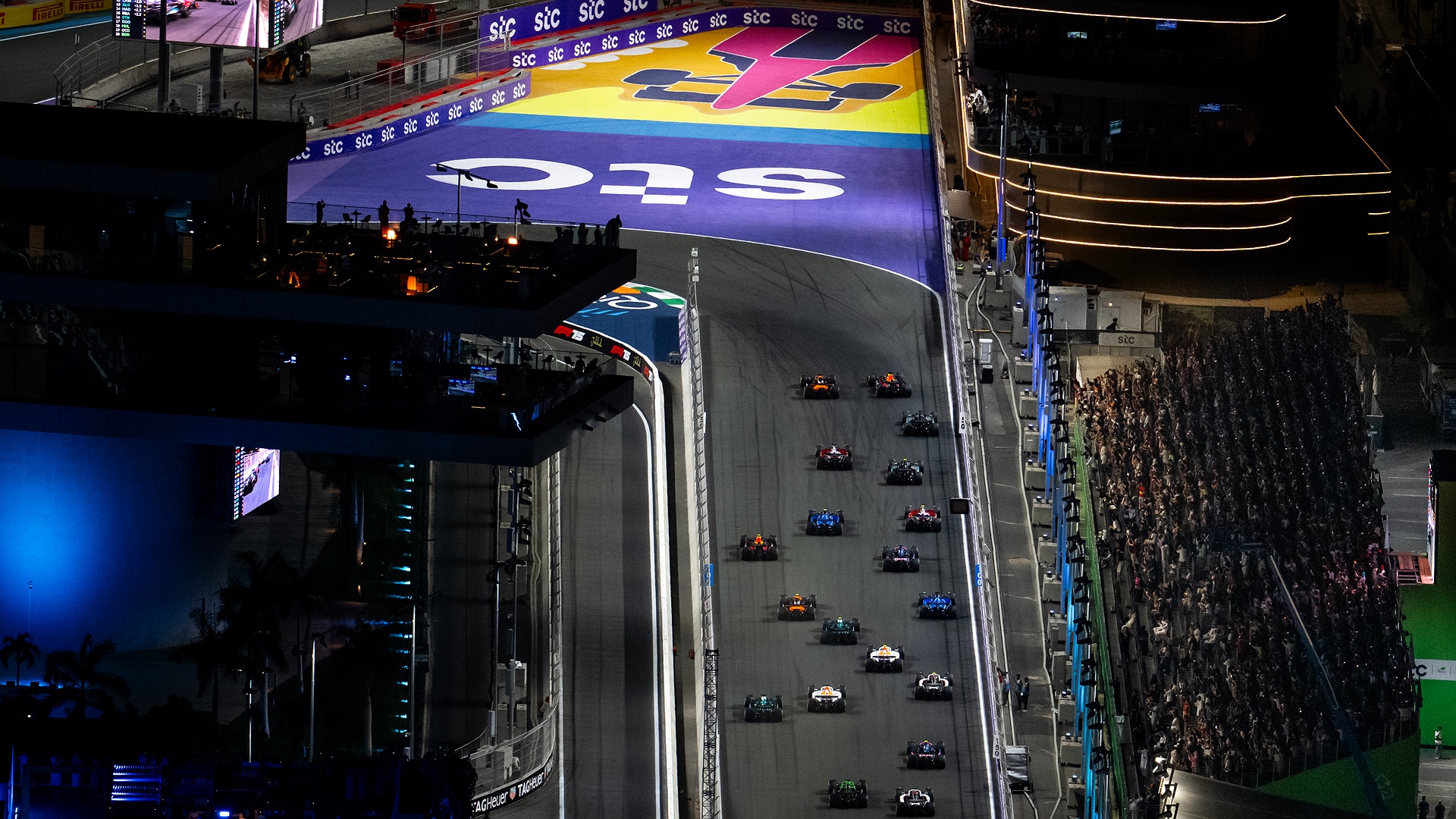 Formula 1 race at the Jeddah Corniche Circuit