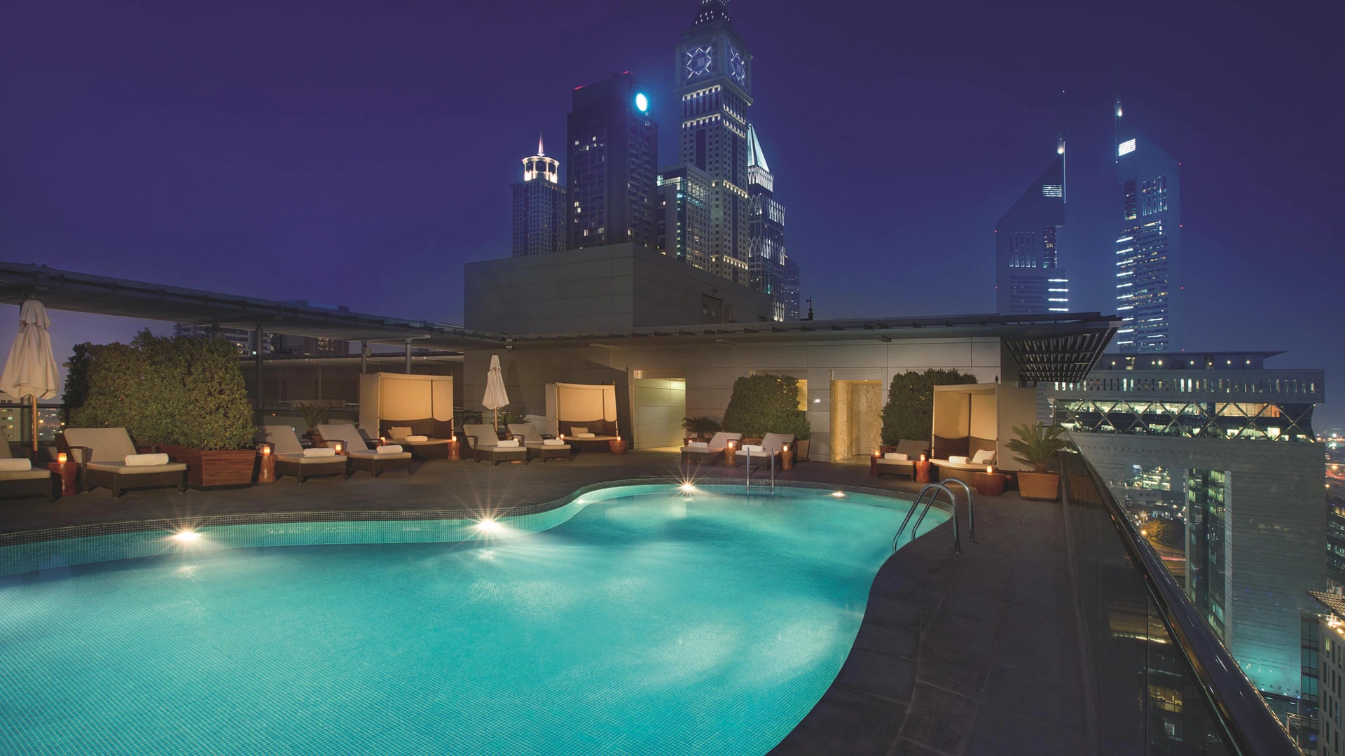 Rooftop pool at The Ritz-Carlton DIFC