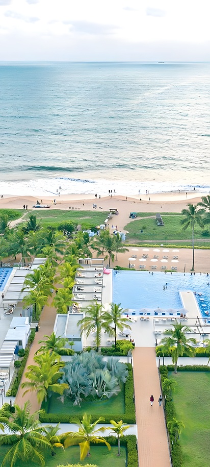 an aerial view of the Hotel Riu Sri Lanka located in Ahungalla, Sri Lanka