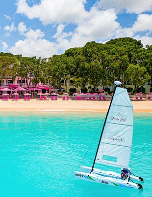 Sandy Lane Hotel pool view