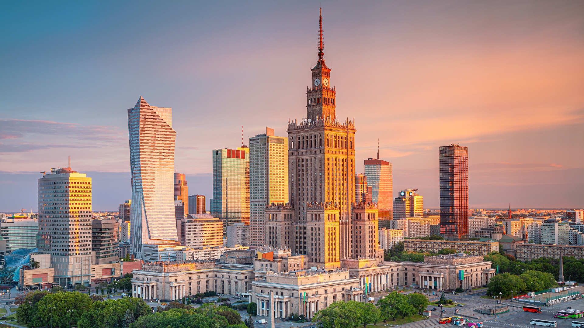 skyscraper in Warsaw, Poland