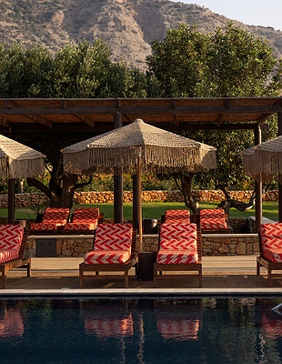 a serene moment on the beach of Domes of Elounda
