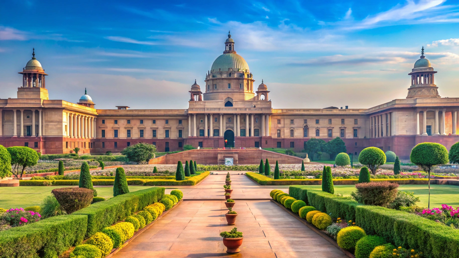 Rashtrapati Bhavan in New Delhi, India