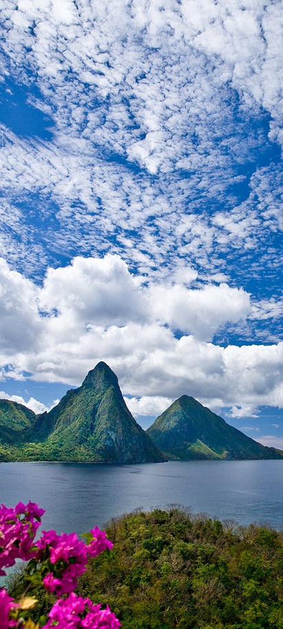 Gros Piton and Petit Piton in Saint Lucia