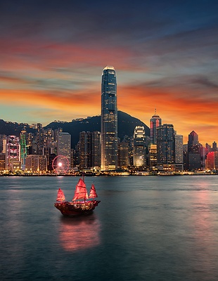 Victoria Harbour in Hong Kong